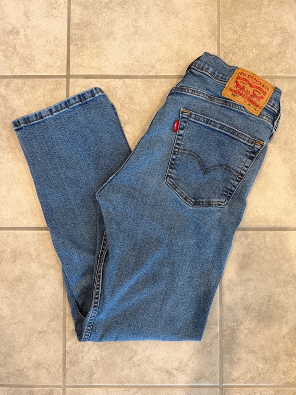 Levi's 506 Blue Classic Straight Denim Jeans